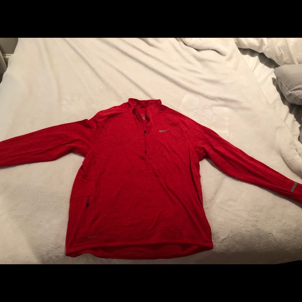 Nike Running Therma Sphere Element Half Zip Red